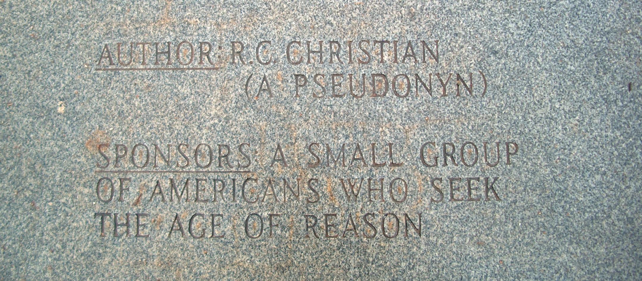 “Conspiracy Untarnished”, Decode of Georgia Guidestone’s NWO Anagram, Misspelled “R.C. Christian A Pseudonyn”
